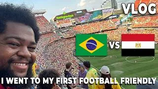 Thumbnail: American Goes To His FIRST FOOTBALL FRIENDLY! - Brazil Vs Egypt | VLOG