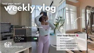 Thumbnail: productive days in my life: my AI morning routine, mid-year reset, hot pilates, what I eat in a week