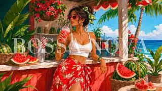 Thumbnail: Summer Bossa Nova Beach 🌊🍉 Smooth Bossa Nova Playlist for Work, Focus & Tropical Vibes