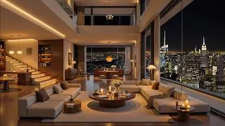 Thumbnail: Luxury New York Penthouse 🌃🎷 Smooth Jazz Ambience for Relaxation, Study & Deep Sleep