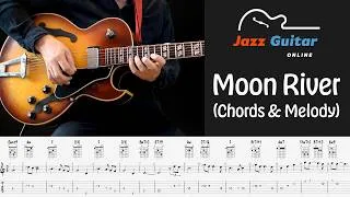 Thumbnail: Moon River (Henry Mancini/Audrey Hepburn) - Easy Jazz Guitar Chords & Melody