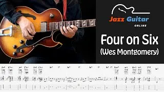 Thumbnail: Four on Six (Wes Montgomery) - Intro & Jazz Guitar Melody Lesson