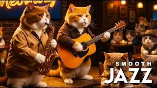 Thumbnail: Smooth Jazz for Relax & Focus 🎷 Boost Productivity with Cozy Cat Jazz Vibes | Jazz Meowlody