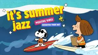 Thumbnail: 🌴 Wake Up by the Sea with Snoopy 🌊 ☀️ Cheerful Vintage Jazz for a Fresh & Happy Start