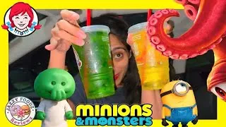 Thumbnail: Wendy’s MINIONS Drinks!  Goomi's Glimey Lime & MischieFizz Review