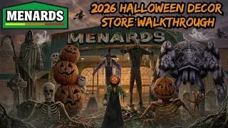 Thumbnail: Menards NEW 2026 Halloween Decor Store Walkthrough Animatronics & Props Tour 