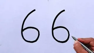 Thumbnail: How to Draw a Dog from Number 66 | Creative Drawing Tutorial