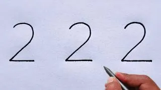 Thumbnail: How to Draw a Realistic Bird from Number 222 | Easy Number Art Drawing Tutorial