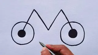 Thumbnail: Turn Letter M into a Bicycle | Amazing Drawing Trick