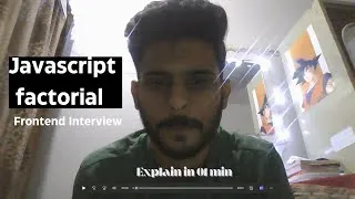 Thumbnail: JavaScript  Factorial Number Using For Loop | JavaScript in  01 min Hindi