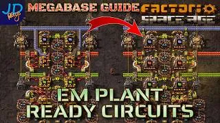 Thumbnail: Easy Upgrade Tileable Circuits ⚙️ Factorio Space Age 2.1 🚀  Ep09 🏭 Guide to Megabasing