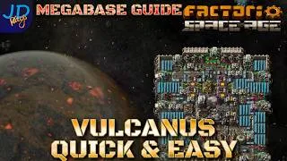 Thumbnail: The Fastest Way to get Vulcanus Running ⚙️ Factorio Space Age 2.1 🚀  Ep07 🏭 Guide to Megabasing