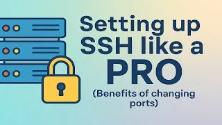 Thumbnail: How to Change Your SSH Port and Secure Your Home Server (Stop Using Port 22!) #homelab #ssh #linux