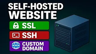 Thumbnail: How to Host Your Own Website in 2025 (FREE SSL, Secure SSH, Custom Domain)
