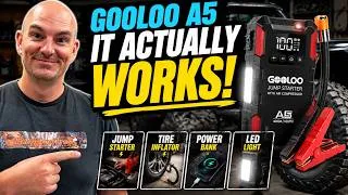 Thumbnail: I Put the GOOLOO A5 to the Test — Is It Worth Buying? #GOOLOO #GOOLOOA5 #JumpStarter #TireInflator