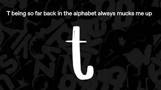 Thumbnail: T is too far back in the alphabet
