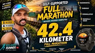 Thumbnail: 42.4 KM Self-Supported Full Marathon | Madhavoyal to Singaperumal Koil | Chennai Running Vlog