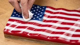Thumbnail: I Made an American Flag from Epoxy Resin for USA Independence Day