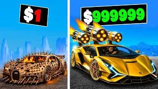 Thumbnail: $1 to $1,000,000,000 ULTIMATE CAR in GTA 5!