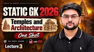 Thumbnail: Temples of India Static GK 2026 🔥 | Complete One Shot | SSC & Railway Exams 2026 | Jeet Rana Sir