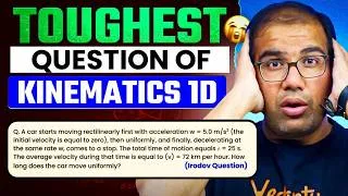 Thumbnail: 🤯 NSEP 2026 | Toughest ERODOV Question of Kinematics in 1D | Vinay Shur Sir