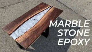 Thumbnail: Creating A Marble Stone Epoxy River In A Walnut Coffee Table