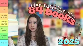 Thumbnail: Tier ranking the 84 books I read in 2025!
