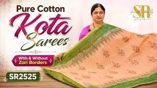 Thumbnail: Pure Cotton Kota Sarees | Lightweight & Elegant Handloom Collection | Jejis Vlogs