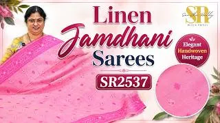 Thumbnail: Linen Jamdhani Sarees | Elegant Handwoven Traditional Collection | Jejis Vlogs