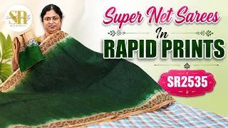 Thumbnail: Supernet Sarees in Rapid Prints | Stylish Premium Printed Collection | Jejis Vlogs