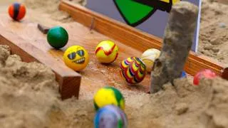 Thumbnail: Marble Racing on REAL Sand: 🌞 Marble Rally S8 Race 7