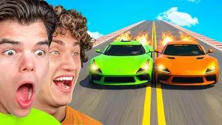 Thumbnail: Jelly vs Kwebbelkop: NEW $5,000,000 GTA 5 SUPERCAR Challenge!