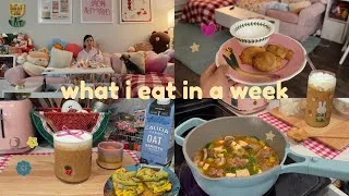 Thumbnail: what i eat in a week living alone (life updates... phd drop out??? engaged?!  moving vlog!)
