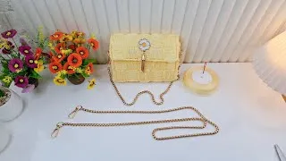 Thumbnail: PLASTIC CANVAS ORGANZA BAG DIY #plasticcanvas #diy #organzabag 