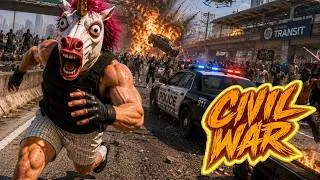 Thumbnail: I Started a MASSIVE CIVIL WAR on Olympic Freeway (GTA 5) | Can GTA 6 Top This?