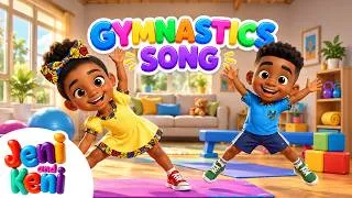 Thumbnail: Gymnastics Song for Kids  | Exercise, Stretch & Move with Jeni & Keni | Kids Fitness Song