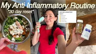 Thumbnail: The 30 day anti inflammatory routine that changed everything 🌱 l supplements, meals, habits 