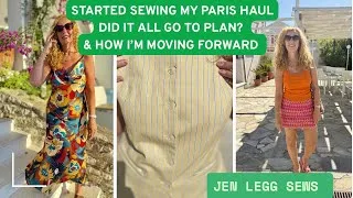 Thumbnail: Started Sewing my Paris Haul Over Stretched myself & how I’m moving forward 