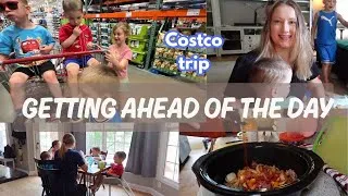 Thumbnail: a busy day in mom life /  costco haul / dinner prep / home life