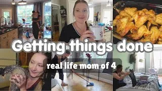 Thumbnail: Homemaking Day in the life as a mom // cleaning, cooking, chicken chores