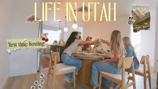 Thumbnail: days settling into my new city & home, my first time hosting girls night 🏡