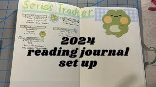 Thumbnail: 2024 reading journal set up