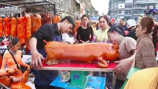 Thumbnail: Amazing Cambodia Street Food - Roasted pig @ Orussey Market