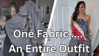 Thumbnail: Turned ONE Piece of Fabric Into an Entire Outfit! | Stash to Style