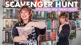 Thumbnail: Bookshelf Scavenger Hunt Picks My Next Read 📖✨ ft. prompts made by YOU | READING VLOG
