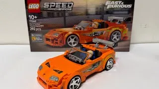 Thumbnail: Lego Speed Champion (77260) The Fast and the Furious Toyota Supra MK4 - Lego Quick Review