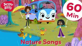 Thumbnail: Nature Songs for Kids 🦋 1 HOUR Compilation 🦋 Jeremy and Jazzy