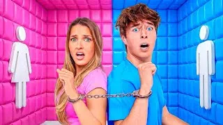 Thumbnail: Boys vs Girls TRAPPED in a Tiny Room!