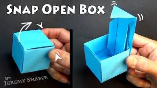 Thumbnail: How to fold a Box that Snaps Open when you Gently Squeeze it!