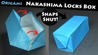 Thumbnail: How to Fold an Origami Box that Snaps Closed | Nakashima Lock